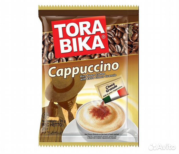 Растворимый кофе Torabika Cappuccino с шок крошкой