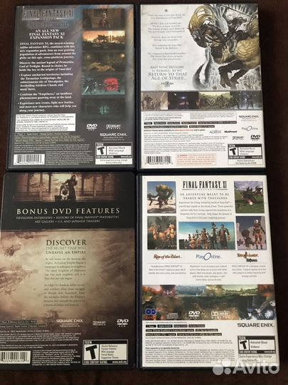Final Fantasy XII XI sony ps2 лицензия