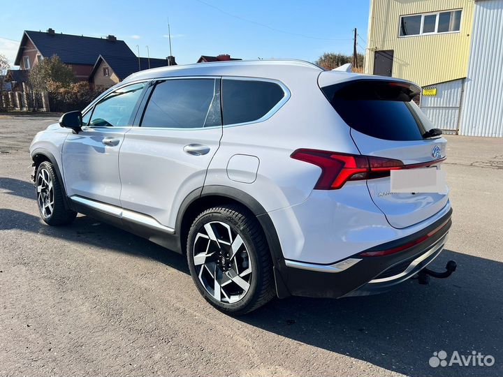 Hyundai Santa Fe 2.2 AMT, 2021, битый, 109 236 км