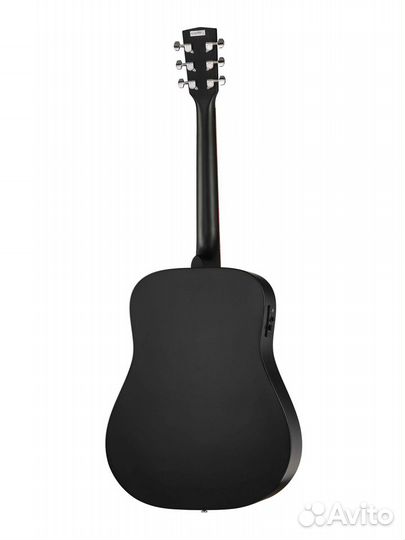 Электро-акустическая гитара, черная, Cort