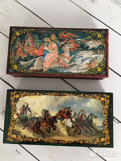 Новая деревянная шкатулка/ купюрница