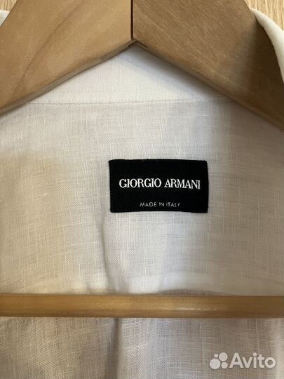 Рубашка лен Giorgio Armani italy