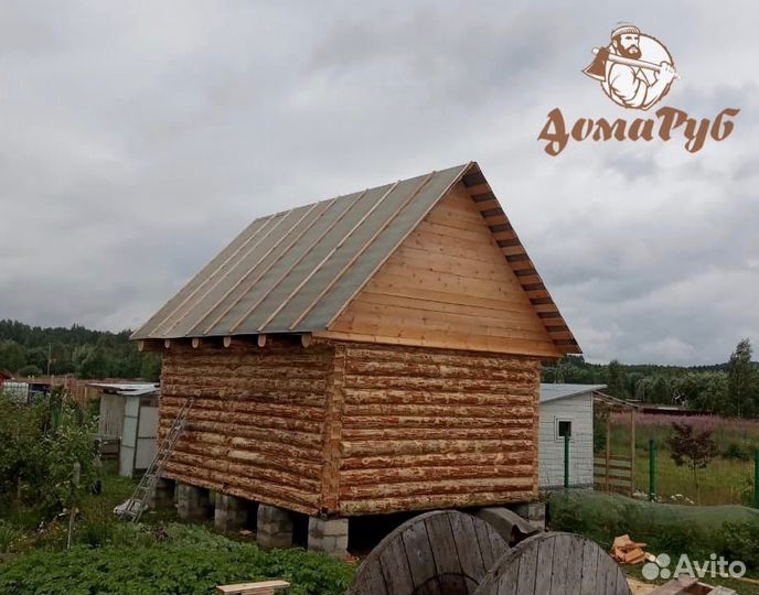 Сруб бани 6х4