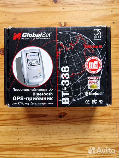 Bluetooth GPS приемник Globalsat BT-338