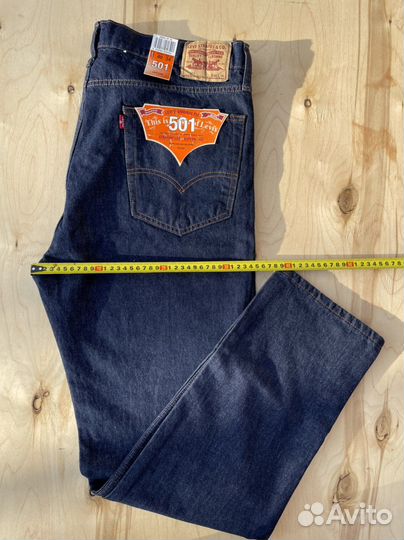 Мужские джинсы levis 501 W40, L34 на болтах