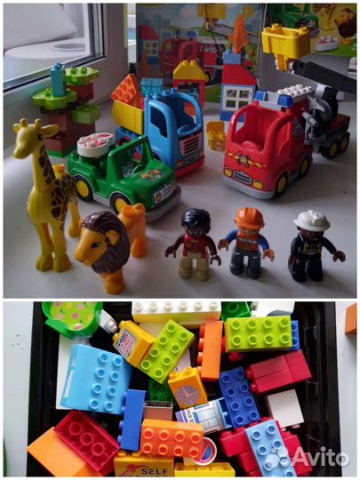 Lego duplo 3 набора + допы