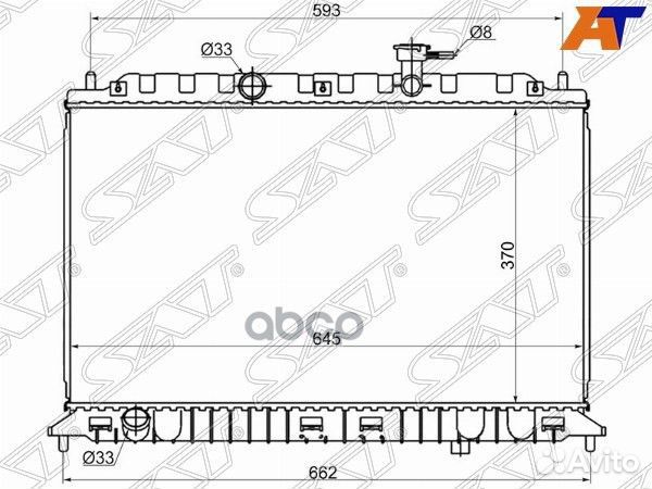 Радиатор Kia Rio 05-11 KI0004-05MT Sat