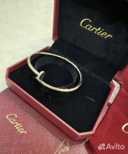 Золотой браслет Cartier гвоздь