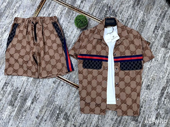 Мужской летний костюм Gucci