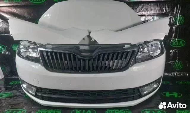 Бампер передний skoda rapid 2017