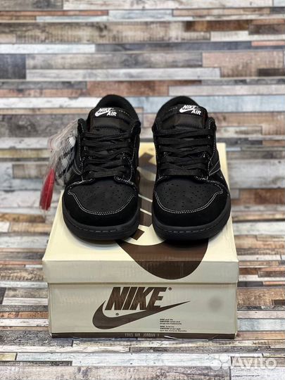 Кроссовки nike air jordan 1 low travis scott