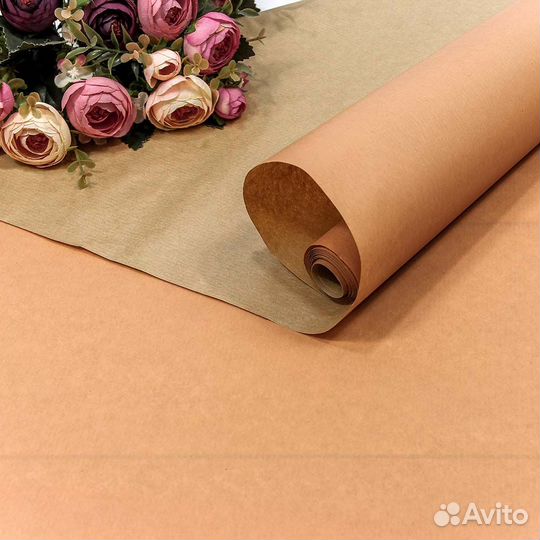 Оберточная крафт бумага (рулонами)