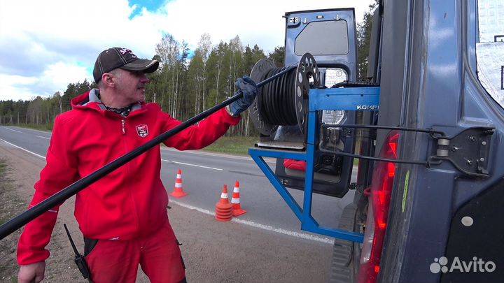 Очистка промывка труб канализации удаление засора
