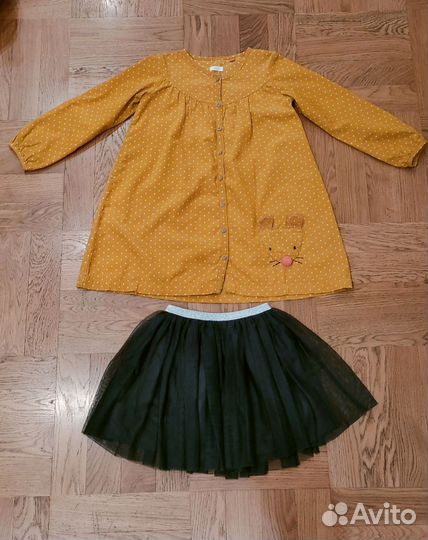 Платье next и юбка zara р. 122 цена за всё вместе