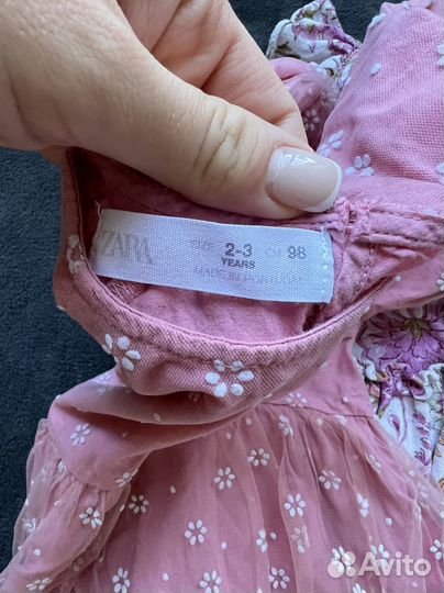 Платья zara 2-3 года