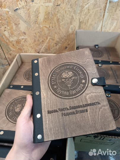 Блокнот из дерева в подарок