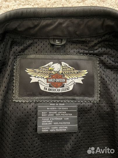 Куртка кожаная harley davidson новая