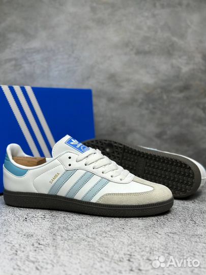 Кроссовки Adidas Samba White-Blue