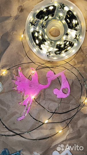 Елочные игрушки из эпоксидной смолы