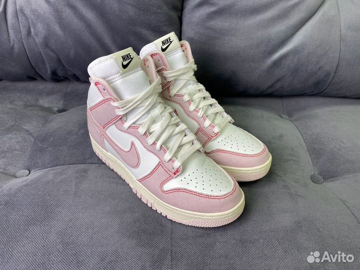 Кроссовки Nike Dunk High 1985 Barely Rose Denim