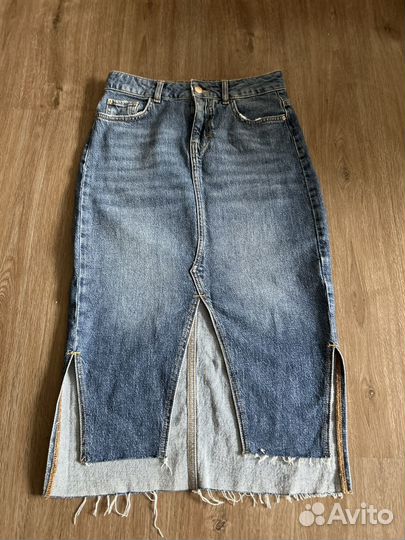 Джинсовая юбка zara