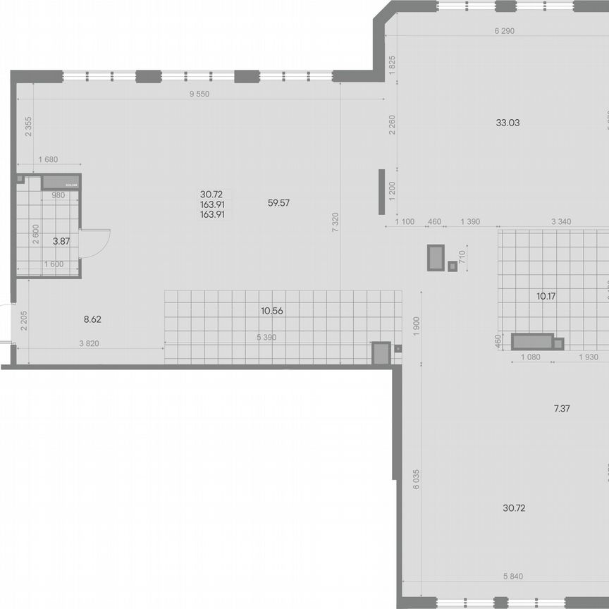 1-к. квартира, 160,6 м², 6/7 эт.