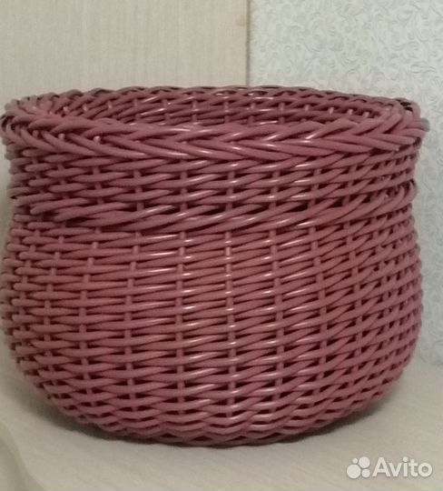 Горшочек счастья, из искусственного ротанга