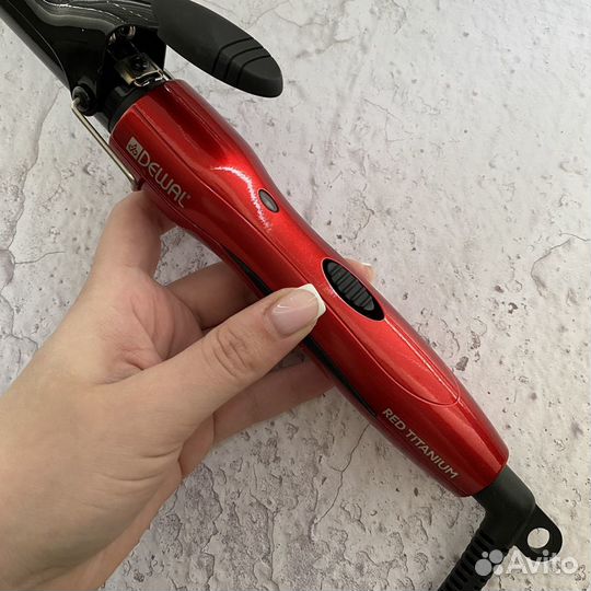 Щипцы для завивки волос Dewal Red Titanum