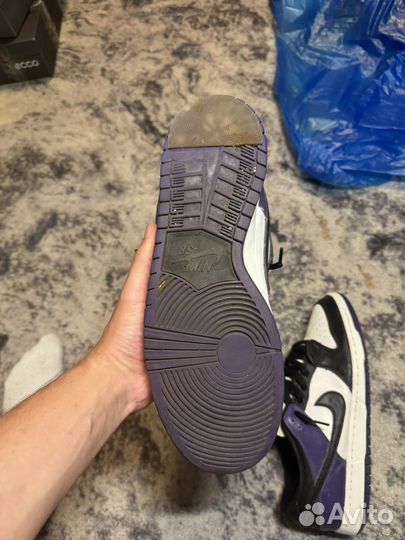 Кроссовки nike dunk sb purple