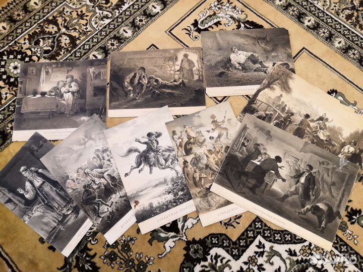 Литография старинная. Маковский