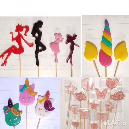 Топперы- пряники, мастика, леденцы