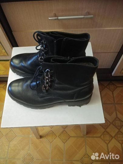Ботинки демисезонные женские натуральная кожа 39