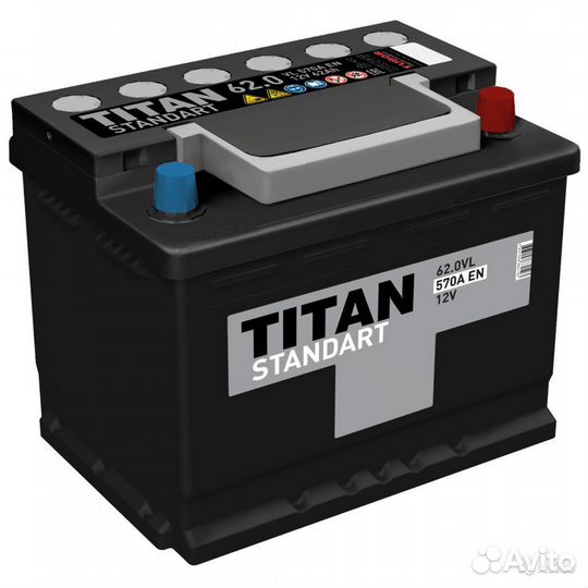 Аккумулятор 62Ач Titan Standart
