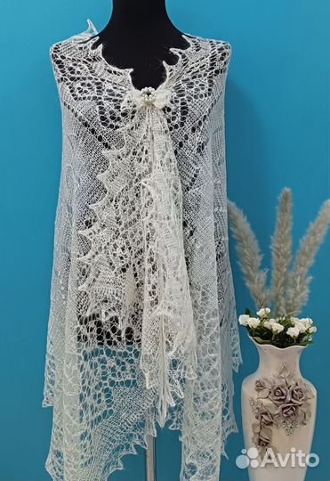 Палантин -Шарф ландыши