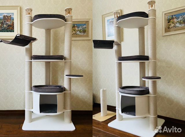 Домик для кошки с когтеточкой от производителя купить в Москве недорого - интернет-магазин Зоополюс
