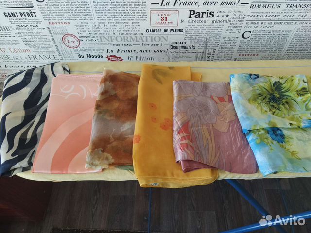 Платки шейные, шарфики шелковые, косынки