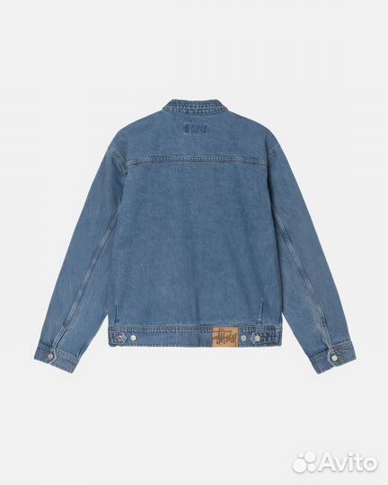 Куртка Stussy Washed Blue Zip Work