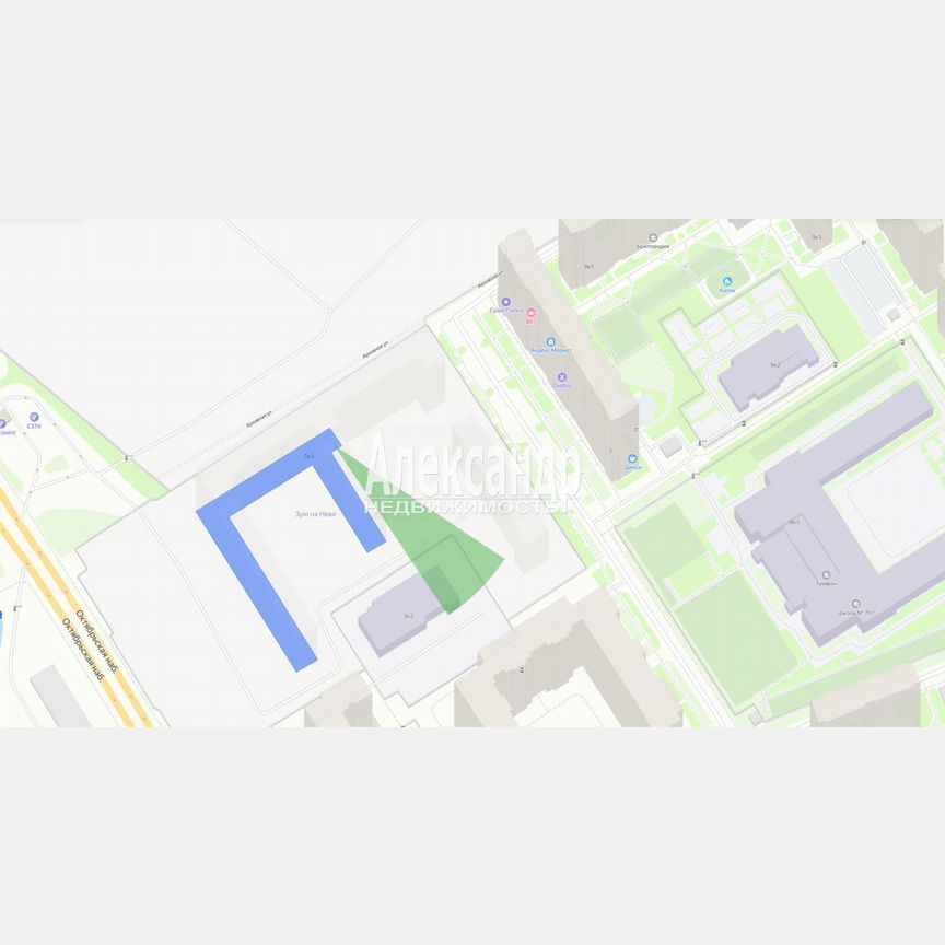 1-к. апартаменты, 36,8 м², 4/17 эт.