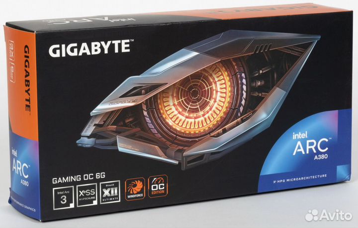 Видеокарта intel arc a380 gigabyte 6GB gddr6