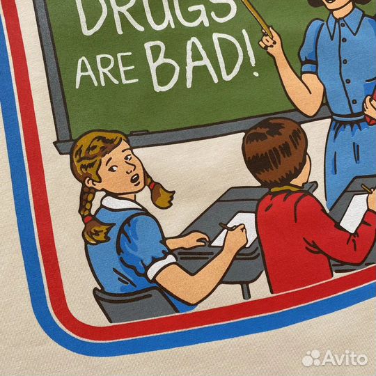 Винтажная футболка Drugs Are Bad