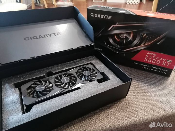 Видеокарта gigabyte Radeon RX 5600 XT gaming OC 6G