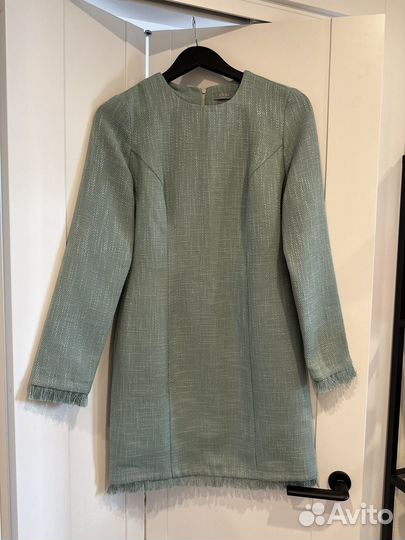 Платье lichi s мятное, твид