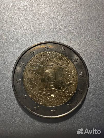 Монета 2 евро 2016 «чемпионат европы по футболу