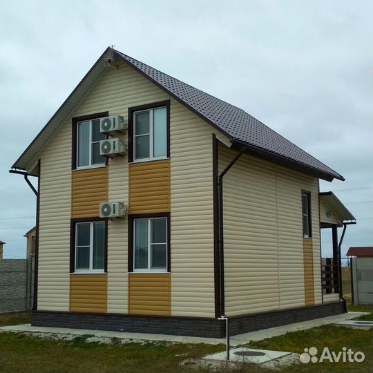 Сайдинг виниловый Docke Premium блок-хаус капучино