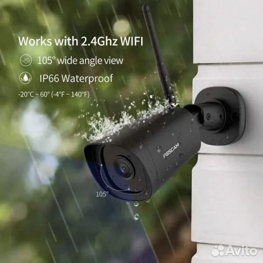 Камера наблюдения Foscam G2 1080P WiFi с ночным