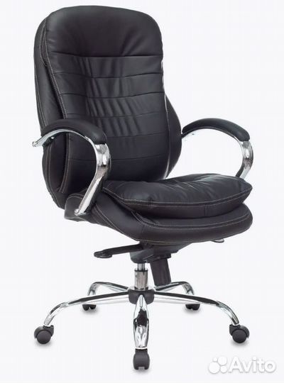 Стильное кресло руководителя чёрное T-9950