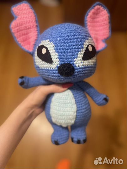 Вязаная игрушка Стич