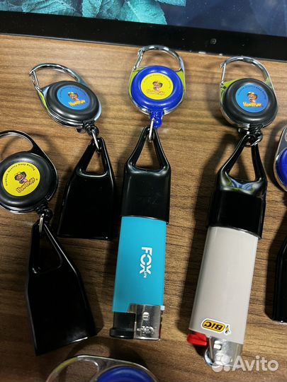 Анти Вор Чехол для зажигалки карабин - рулетка