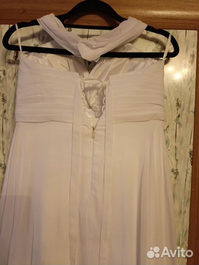 Свадебное платье 46 48 бу