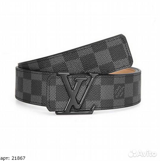 Ремень Louis Vuitton серый